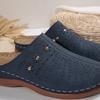 2025 Women's Thick-Soled Closed-Toe Backless Casual Slippers, Plus Size Round-Toe Summer Design