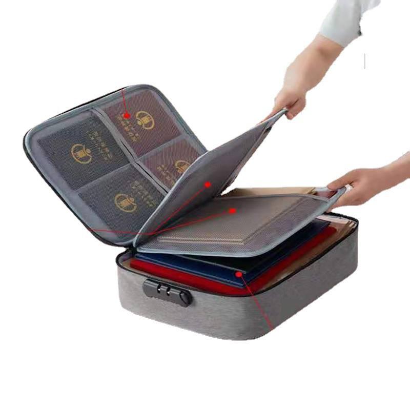 Home Document Storage Bag Large Capacity Household Certificate Passport Card BagFolder Archive Organizing Makeup Storage Bag