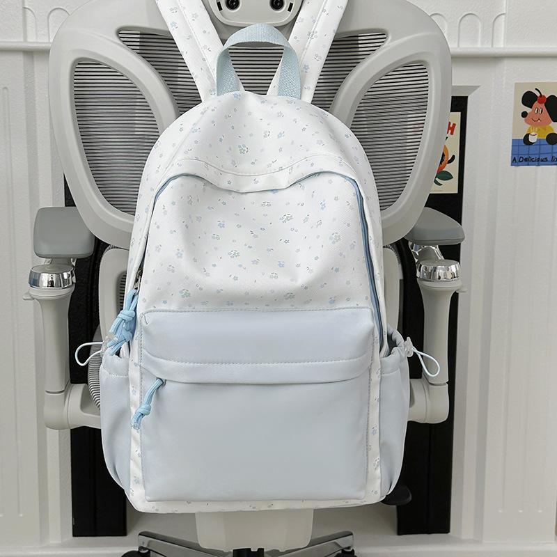 Schoolbagins niche cute lightweight double backpack Japanese fashion simple schoolbag high value student large capacity backpack
