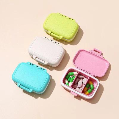 Portable Mini Medicine Box - Three Meals a Day, Moisture-Proof, Sealed, Compact Three-Grid Pill Storage