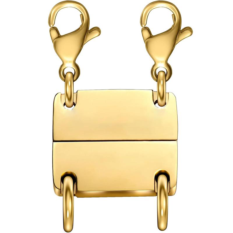

Layered Necklace Clasp 18K Gold and Silver Color Necklace Separator for Layering Multiple Necklace Clasps and Closures for Women