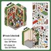 Infeel.Me Sixth Edition 2.5D PET Scenery Cartoon Sticker Set for Students