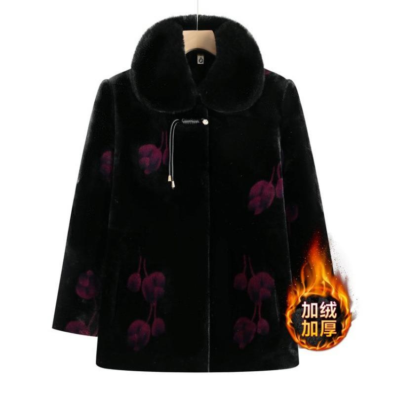 Winter Imitation Fur Cotton-padded Jacket, Velvet Warm Clothes, Mink Coat Thick