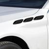6pcs Car Trim Decorative Bumper Carbon Fiber Side Vent Decal Truck Auto Motor Hood Vent Accessories