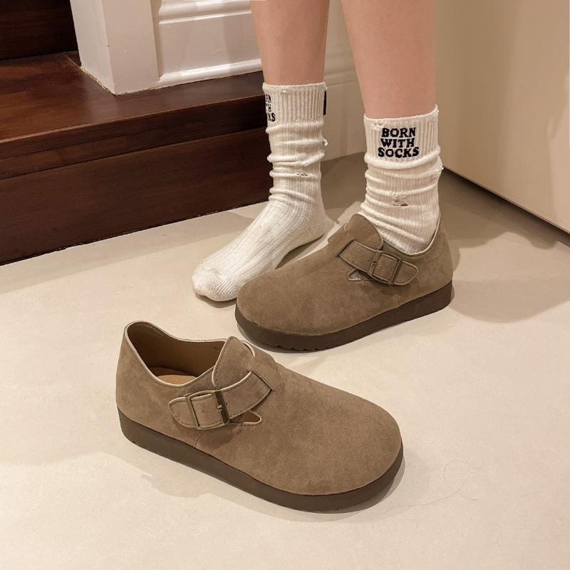 Модные женские туфли весна-осень в стиле ретро с круглым носком — фото 3