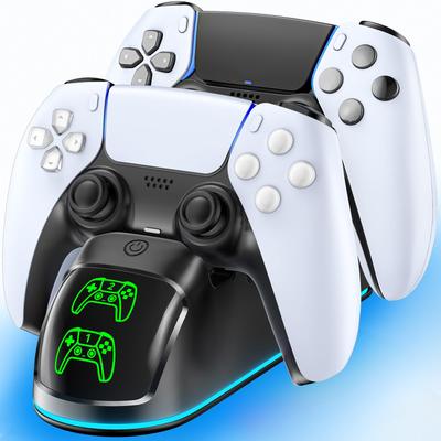 PS5 Controller Aufladen Lädt zwei Controller schnell auf Einfach auflegen Verhindert Funktionen RGB Enthält japanische Anleitung Kompatibel mit PS5