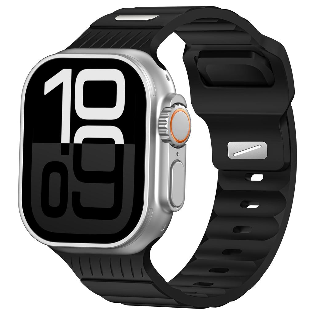 Night Glowing Sport Silicone Strap Correas Bracelet For Apple Watch Ultra Band for iWatch 42mm 44mm 45mm 46mm 49mm Watch Series 11 10 9 8 7 6 5 SE3