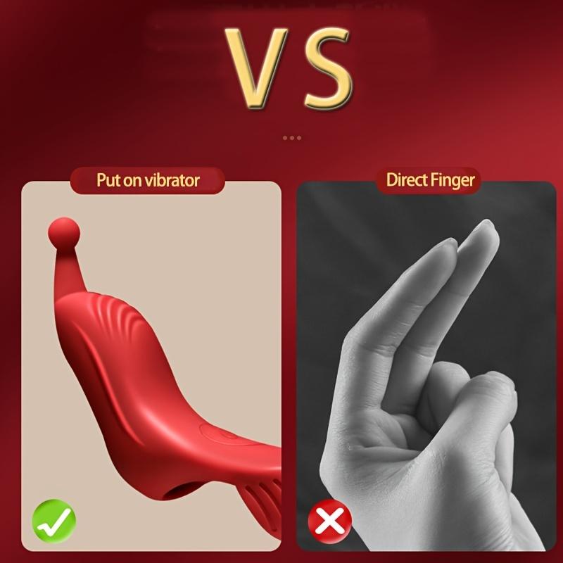 Wiederaufladbarer Silikon-Finger-Vibrator: 10 Vibrationsmodi, Perfekt für G-Punkt- & Klitorisstimulation!