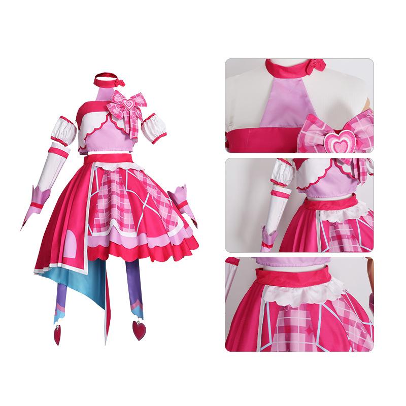 Anime Pretty Cure Sakura Uta Cosplay Costume  Lovely Lolita Dress Game Anime Halloween Party Uniform Play Role Costumes