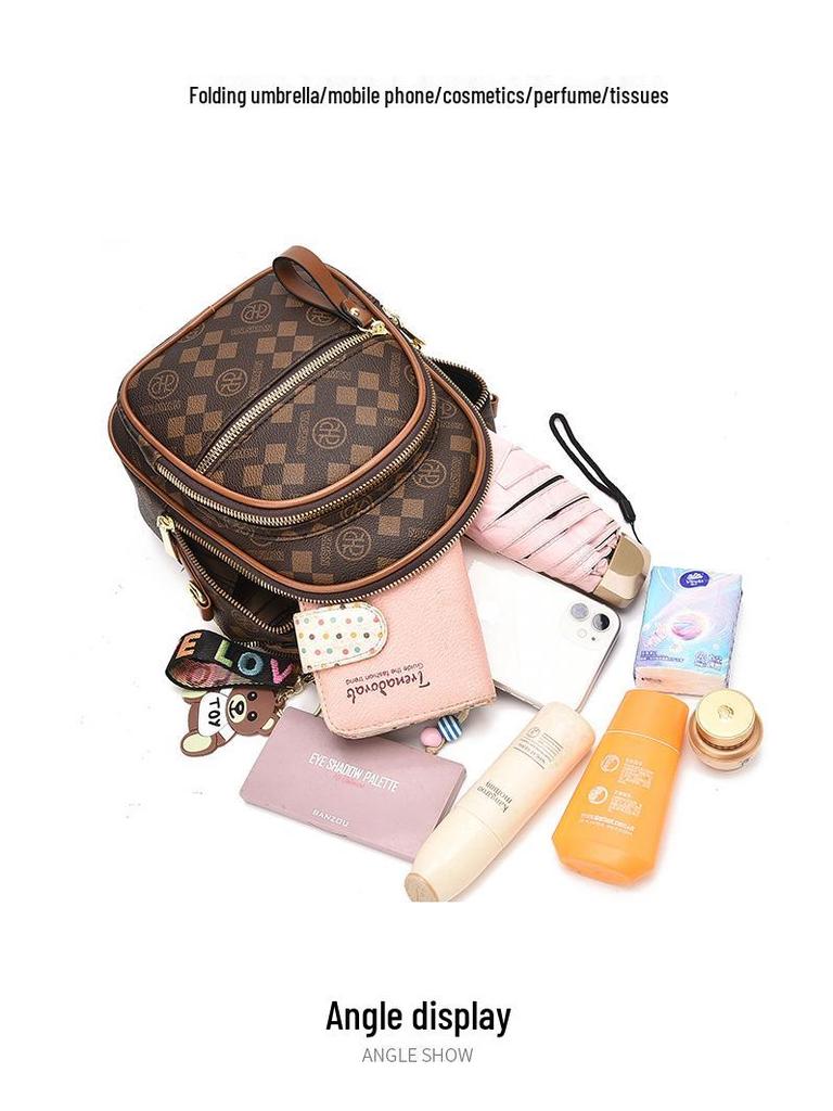 2025 Damen Trendrucksack & Umhängetasche mit Print - Vielseitige Zwei-Wege-Schultertasche