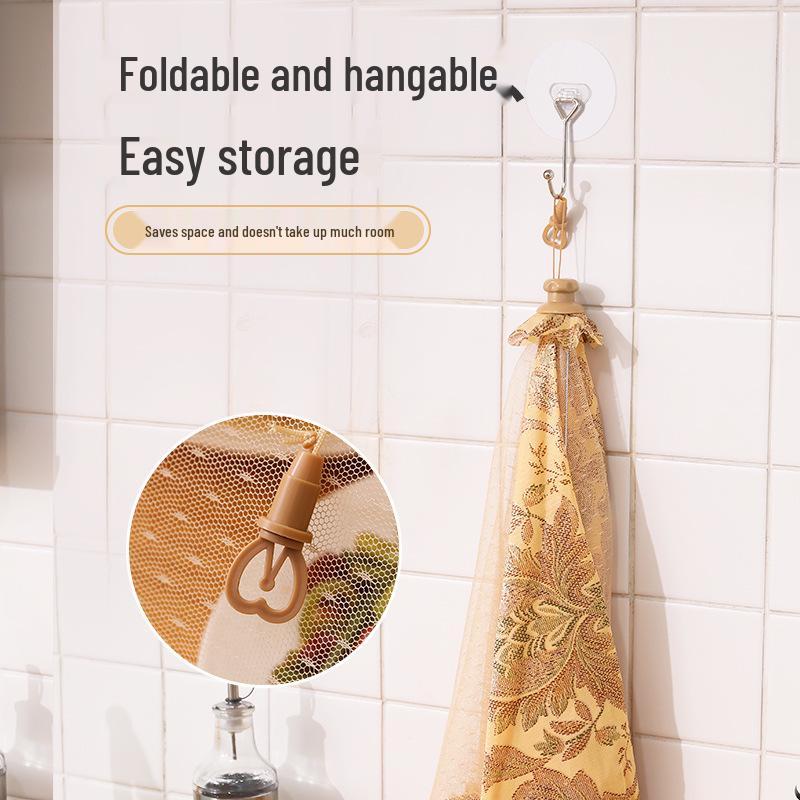 2023 Foldable Mesh Food Cover: Printed Umbrella Design for Protecting Leftover Foods