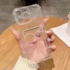 Transparent Card Slot Bag Holder Case For iPhone 17 16 15 14 13 12 11 Pro Max X XR 7 8 Plus Clear Wallet Shockproof Soft Cover