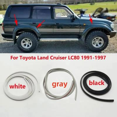 1.7M For Toyota Land Cruiser LC80 4500 1991-1997/Prado LC95 3400 Side Fender Flares Wheel Arches Rubber Sealing Strip Sticker