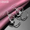 925 Sterling Silver Fashion Pendant Earrings Wedding Jewelry