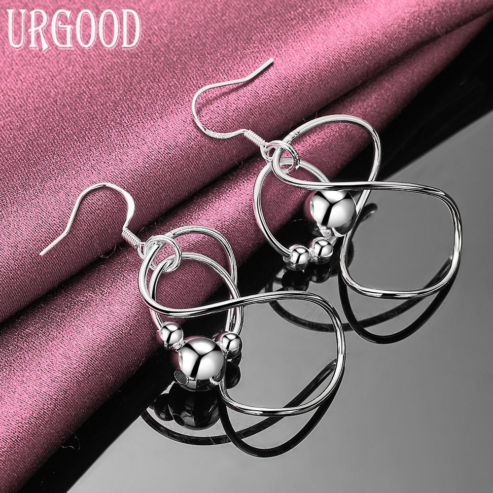 925 Sterling Silver Fashion Pendant Earrings Wedding Jewelry