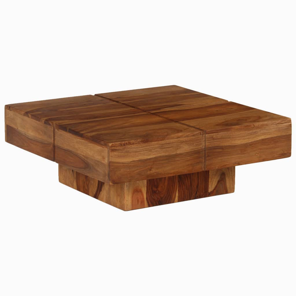 Coffee Table 80x80x30 cm Solid Acacia Wood