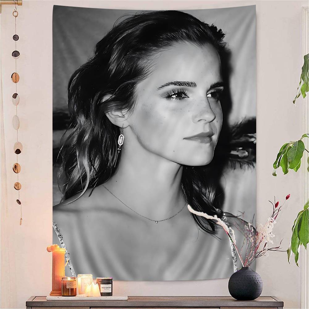 Actress Eemma Watsons Anime Colorful Tapestry Wall Hanging Bohemian Wall Tapestries Mandala Wall Art Decor