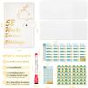 Cross-border 52-Week Savings Challenge Gift Notebook-Save Money Cash Savings Book with Loose-leaf Binding