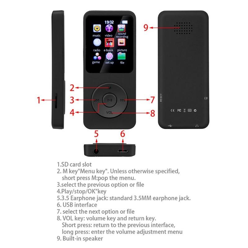 Mp3 Player with Bluetooth 8 GB