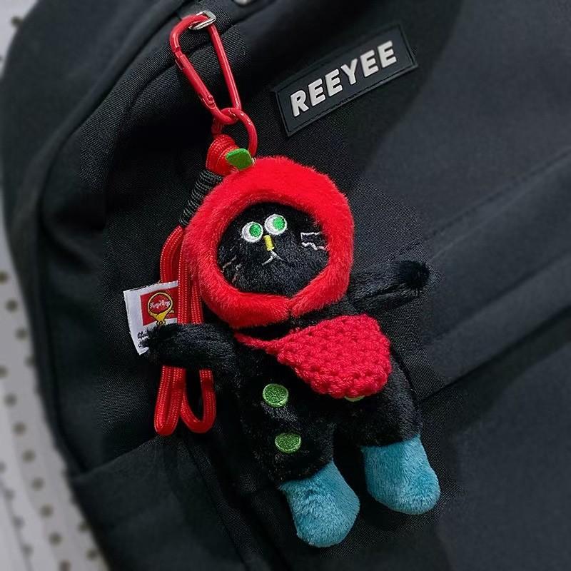 Delightful Cat Plush Doll Keychain Fluffy Texture Ideal For Kids And Cat Lovers Alike