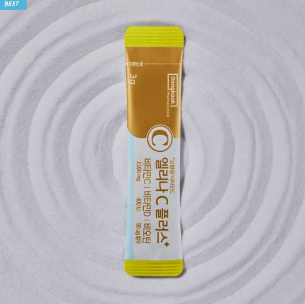 Dongkook Elina C Plus High-Strength Vitamin C, D & Biotin (100 Sticks)