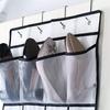 Wisząca szafka na buty 24 siatkowe kieszenie Szafka na buty Szafa do przechowywania z 4 metalowymi haczykami