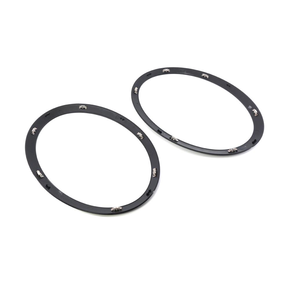 2 Stück Schwarze Scheinwerfer-Zierringe Blendenabdeckung LINKS+RECHTS Für MINI Für COOPER F55 F56 F57 51712355798 Zubehör Für Das Auto