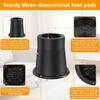 Bed Risers 4-Pack Chair Raisers Table Leg Extenders Round Furniture Risers Rubber Sofa Riser Supports up to 6000 Lbs Bed Frame Riser Desk Riser Blocks