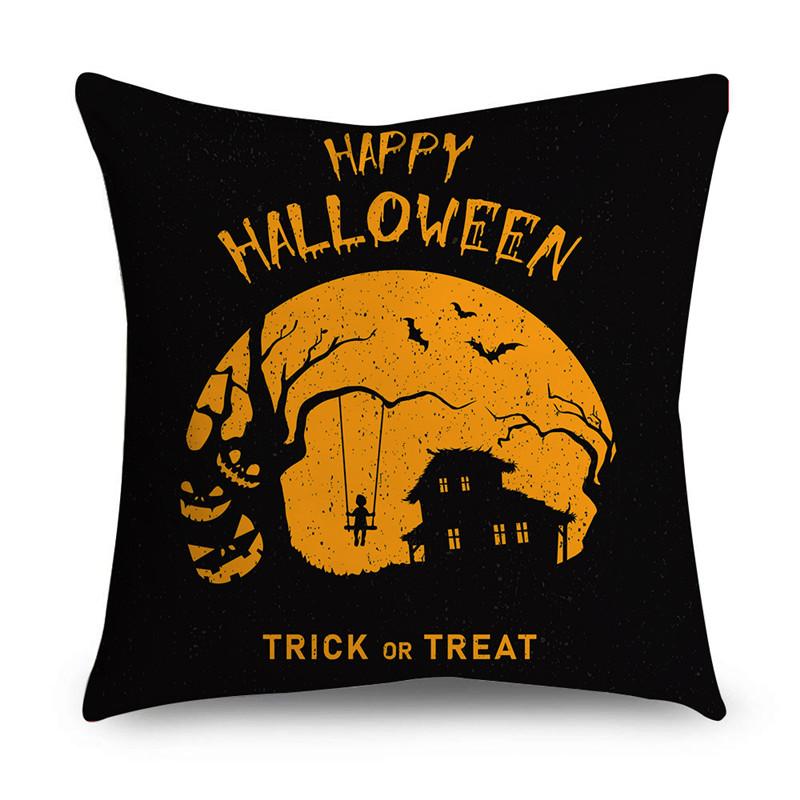 

Хэллоуин ужас тыквы принт узор наволочка дома гостиная диван украшения квадратный пледы наволочка 40X40CM