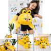 Adorable Orange Garfield Cat Plush Pillow Soft Pp Cotton Stuffed Animal Toy 60cm-100cm