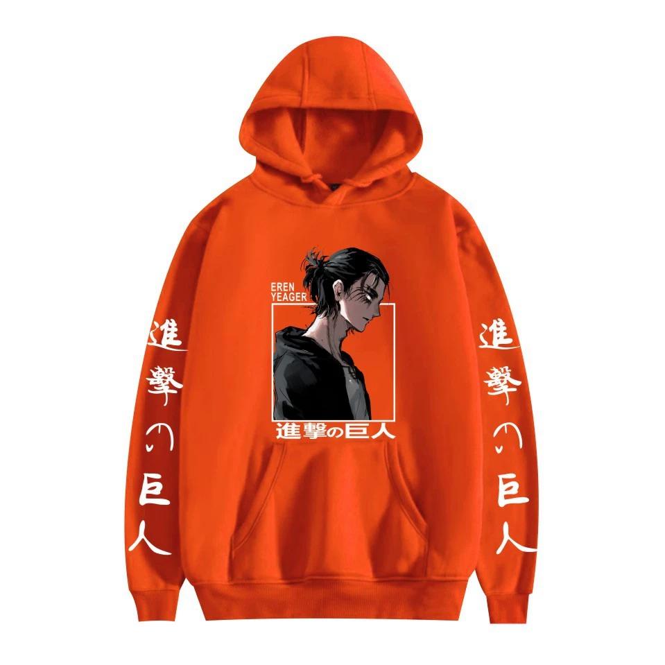 Attack On Titan Cartoon Pattern Anime Hoodies Men/Women Hooded Pullover Sweatrshirts Oversized Sweatshirts