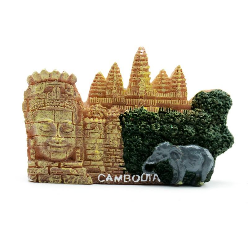 World Country Creative Fridge Magnet Souvenir Resin 3D Stickers Turkey Thailand Italy Netherland Belgium Refrigerator Magnets