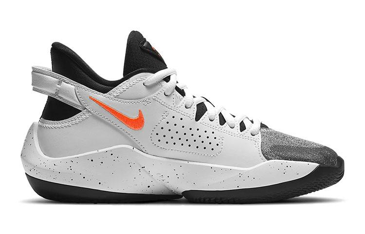 Nike Freak 2 Slip-Resistant Cushioning Wear-Resistant Low-Top Children's Basketball Shoes Gray White Black Teenagers CW3227-101