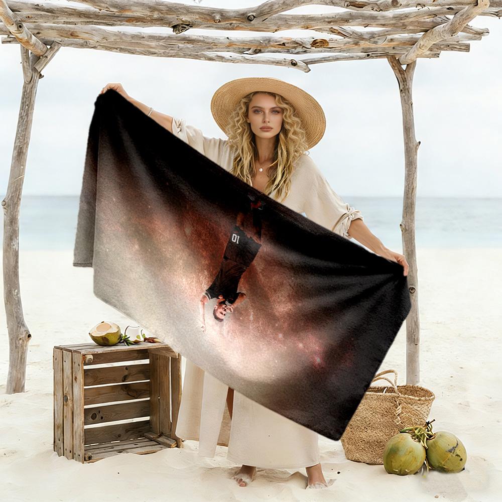 Chelsea Player Action Beach Towel Super Soft Microfiber Quickdry Fabric Comfortable Lightweight Perfect for Traveling Yoga Camping and Swimming