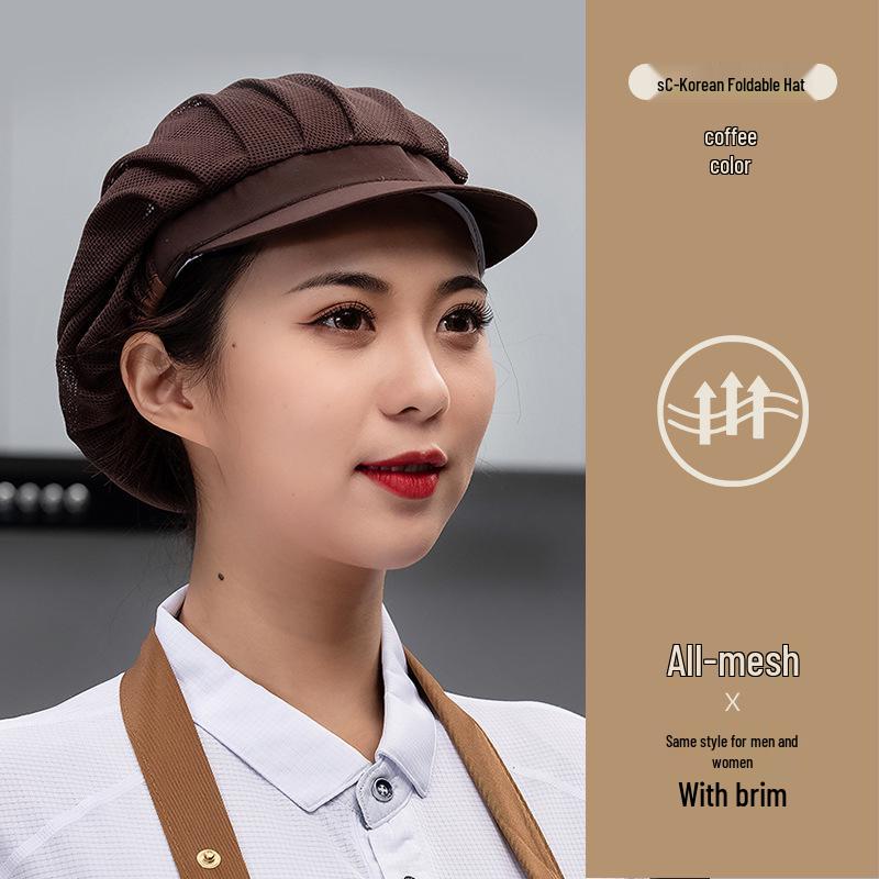 Unisex Atmungsaktive Mesh Kochmütze für Küche und Catering, Anti-Öl, Haarschutz