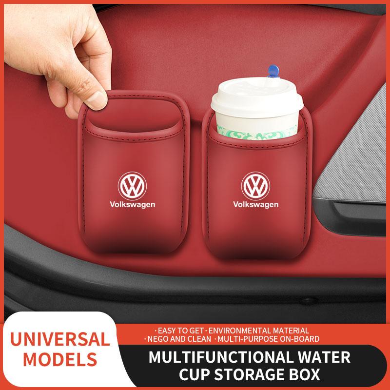 2026 Hot For Volkswagen VW Volkswagen Door Side Water Bottle Holder; Car Seat Storage Bag; Car Mobile Phone Storage Box; Side St