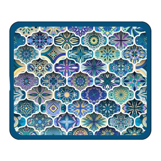 huaqianguhh Bohemian Dish Drying Mat, Super Absorbent Diatomaceous Earth Drainer Non-Slip Colorful Ethnic Heat Insulation Mat for Kitchen Counter