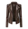 Spring And Autumn Leather Jacket Women's Fashion Casual Jacket