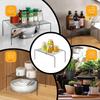Kitchen Cabinet Organizer Shelf Iron Storage Rack Holder Bathroom Cabinet Organizer Food Pantry Organization and Storage Shelves