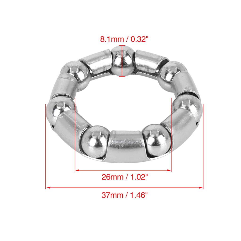 uxcell Kugellagerkäfig 37mm x 7 Kurbellager Radlagerhalter für Fahrrad 4 Stück