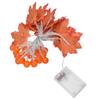 Maple Leaf String Light with Constant Light Flashing Dual Modes Indoor Outdoor Holiday Party Decors(  9.8ft 20LED )