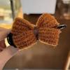 Simple Fabric Bowknot Hair Clip Sweet Temperamental Updo Hairpin Hair Claw Clip Headwear Hair Clip Hair Accessory for Women