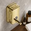 Stainless Steel Soap Dispenser Gold Liquid Soap Dispenser Manual Soap Dispenser  Space Saving