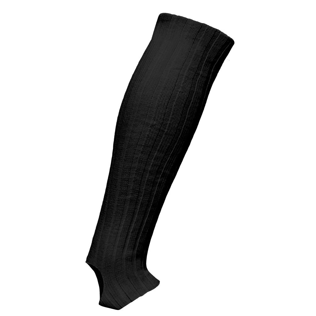 Getry Długie Ocieplacze Na Łydki Z Dziurą Na Pięty Czarne 60 Cm