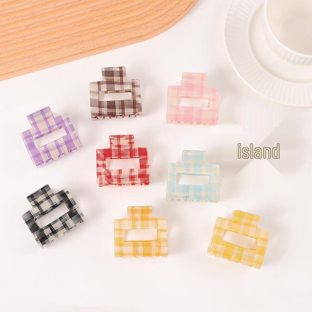 Bambus Yao Academy Style Karomuster Haarklammer - High-End Mode Pony-Halter Accessoire für Mädchen