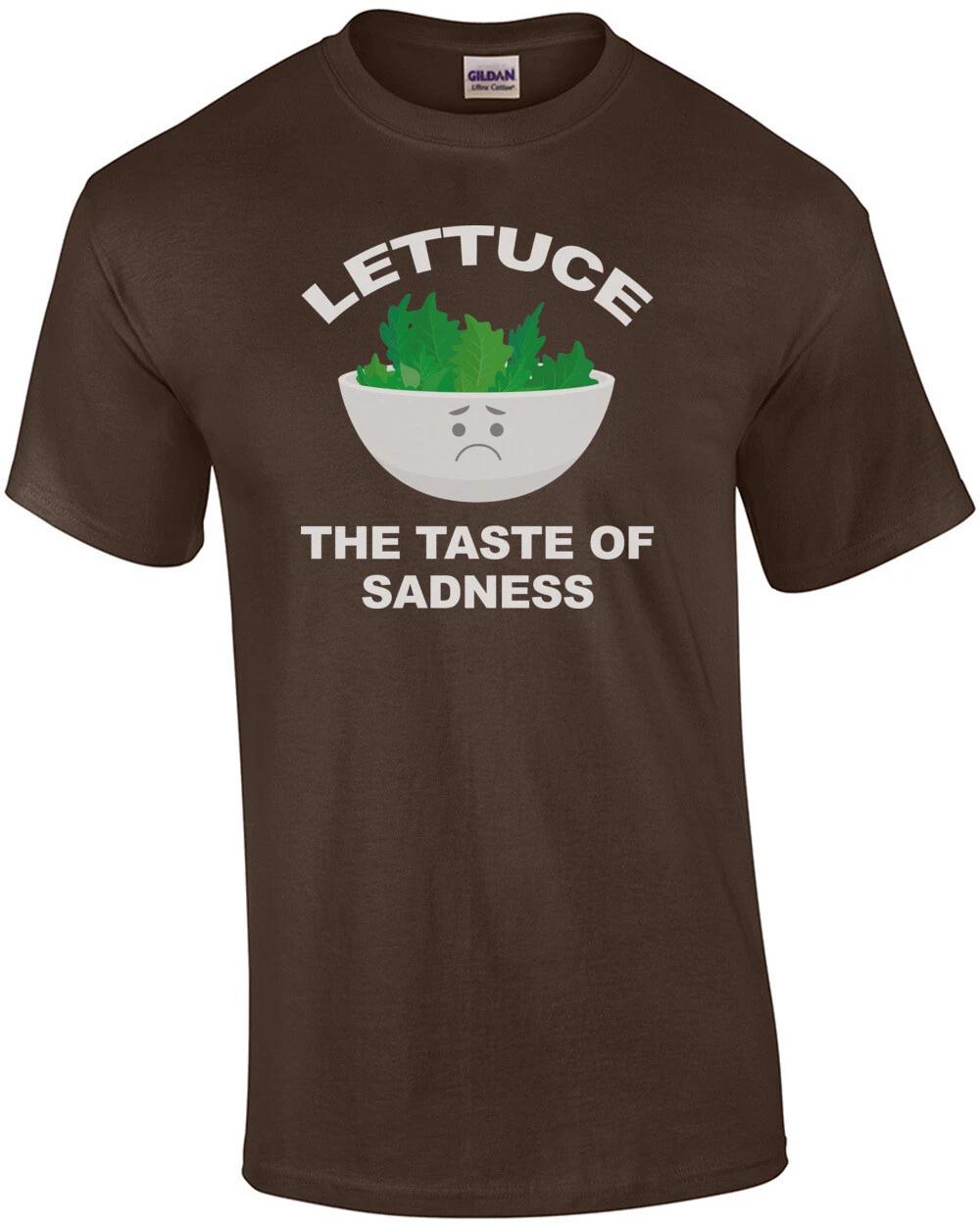 Lettuce - The taste of sadness - Funny T-Shirt XL