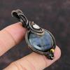 Labradorite Pendant Copper Wire Wrapped Pendant Handmade Jewelry Moonstone Pendant Gift For Her Copper Wire Jewelry Genuine Gemstone Pendant