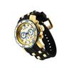 Invicta Pro Diver Quartz Watch, 48mm Case, Gold/Black Stainless Steel with Polyurethane Strap, Gold Dial, 17887, Men's