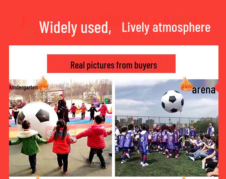 PVC Inflatable Colorful Lawn Football - Interactive Parent-Child Toy for Kindergarten
