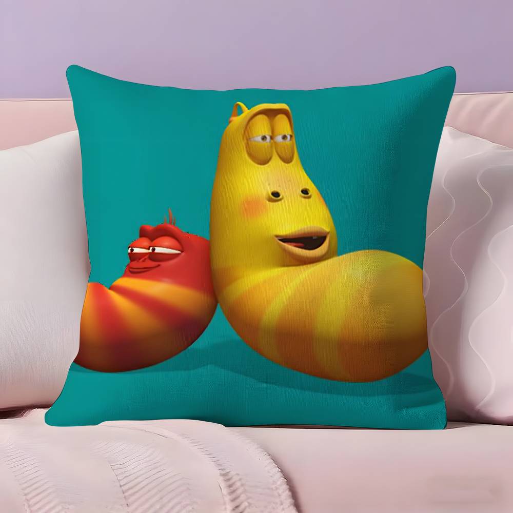 L-Larva Funny Pillow Case  Ultra Soft Skin Friendly Fabric Cloud Like Comfort & Concealed Zipper